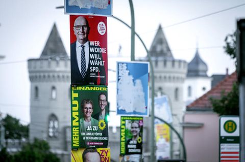 Wahlplakate in Brandenburg