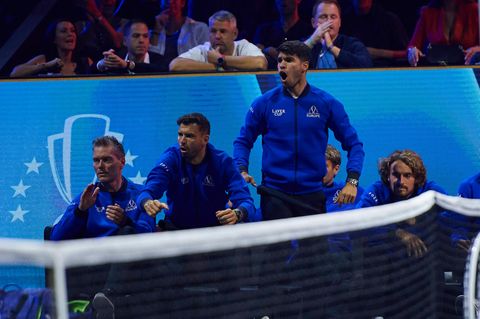 Die Spieler des Team Europe beim Laver Cup in Berlin