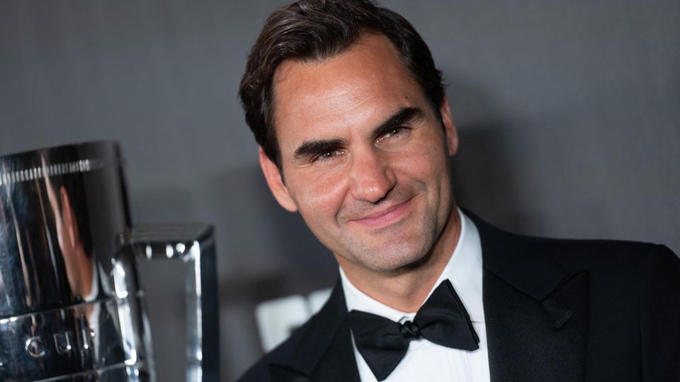 Roger Federer im Smoking beim Laver Cup