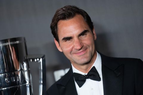 Roger Federer im Smoking beim Laver Cup