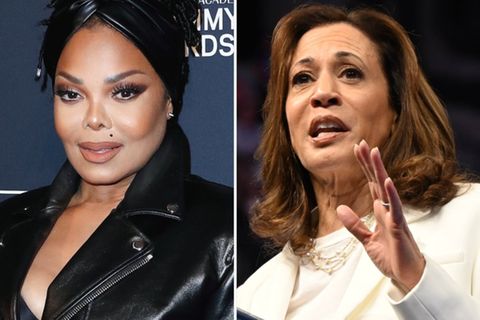 Janet Jackson (l.) hat eine Lüge über den Vater von Kamala Harris öffentlich wiederholt.