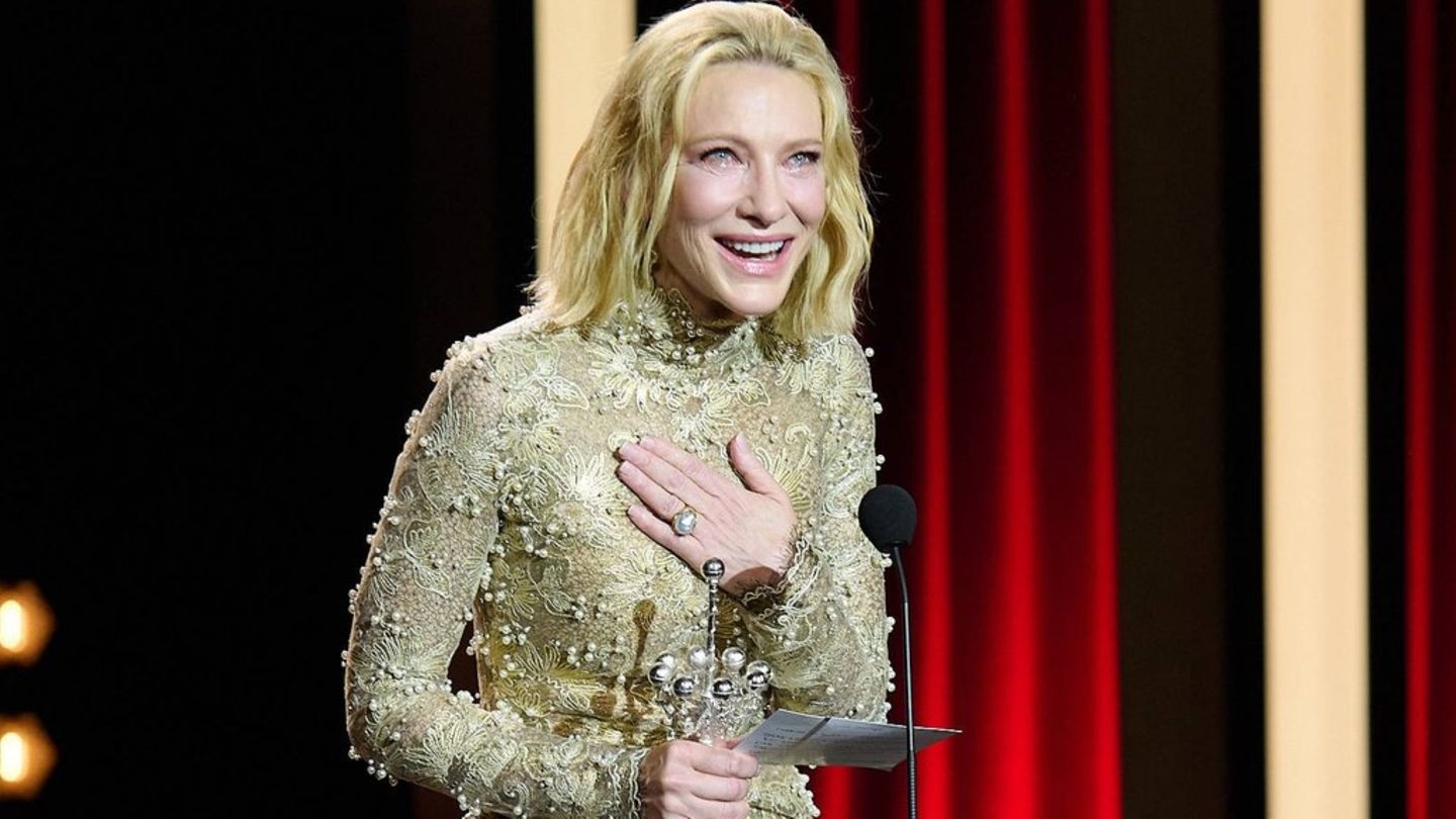 Cate Blanchett war sichtlich gerührt, als sie beim Filmfestival von San Sebastián den Preis für ihr Lebenswerk entgegennahm.