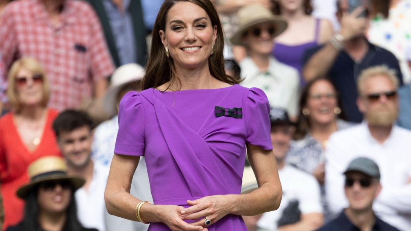 Prinzessin Kate, hier bei ihrem Auftritt in Wimbledon, trat am Sonntag in Schottland öffentlich auf.