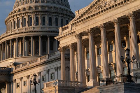 USA. Das Capitol in Washington