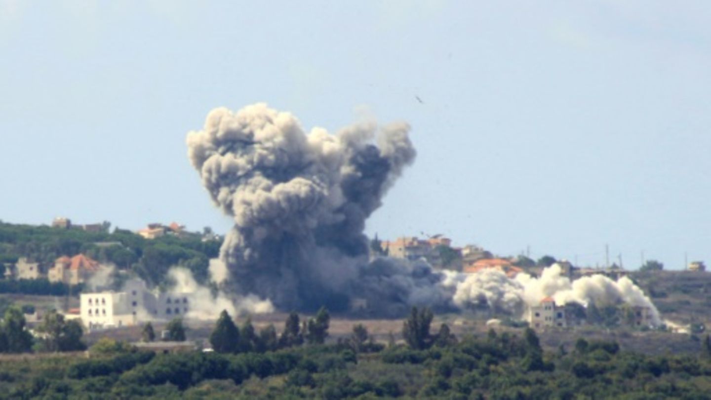 Rauchwolken nach einem israelischen Angriff im Südlibanon