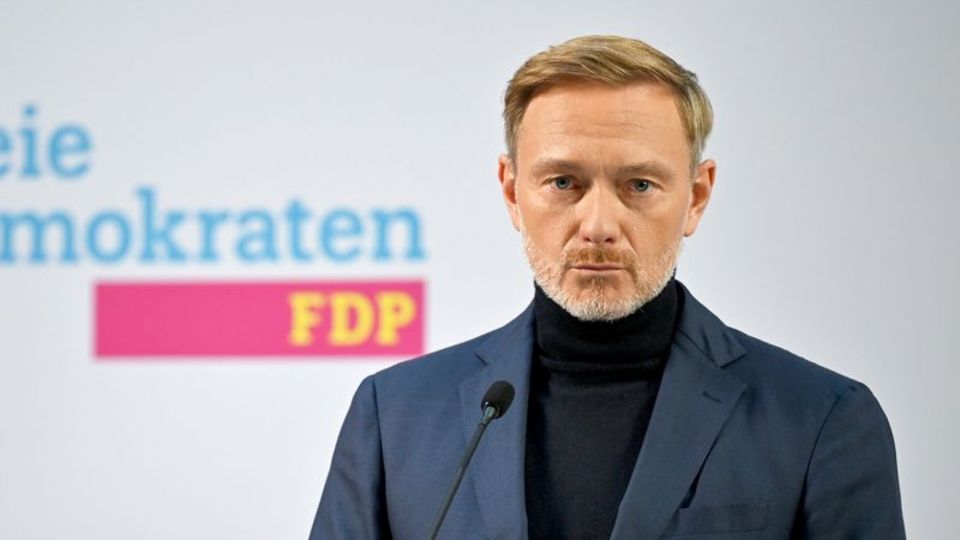 FDP-Chef Lindner hat nach der Brandenburg-Wahl nichts zu lachen. Foto: Anna Ross/dpa