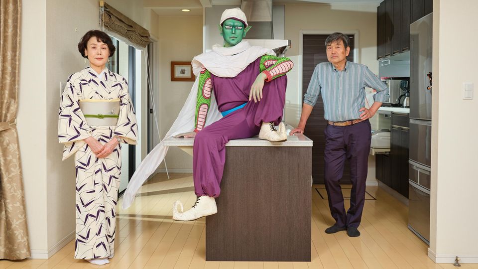 Cosplayer Pretaporco posiert als "Piccolo" aus "Dragon Ball"