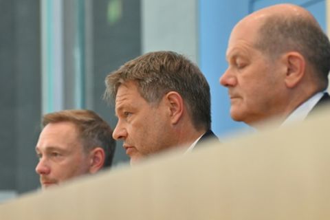 Lindner, Habeck und Scholz