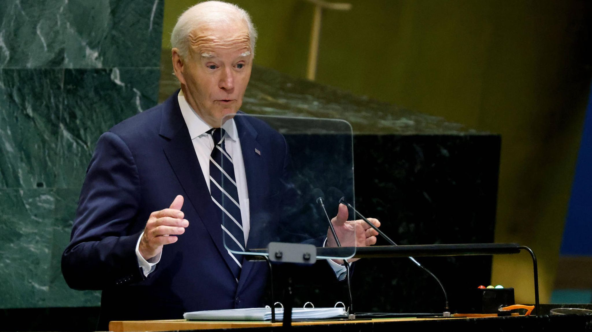 US-Präsident Joe Biden bei der UN-Generaldebatte.