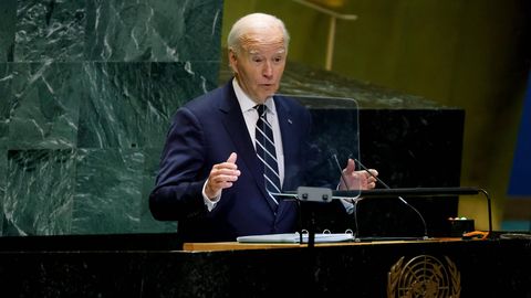 US-Präsident Joe Biden bei der UN-Generaldebatte.