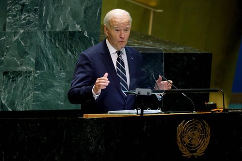 US-Präsident Joe Biden bei der UN-Generaldebatte.