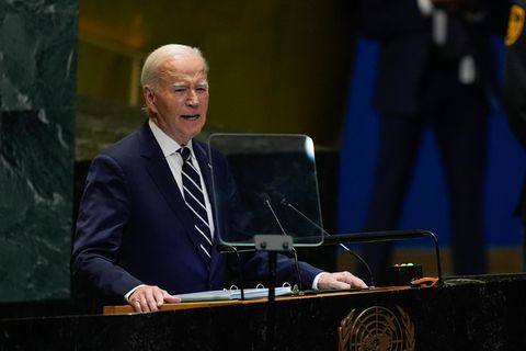 Joe Biden spricht vor der UN-Vollversammlung.