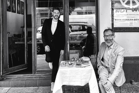 Israeli Oz Ben David und Palästinenser Jalil Dabit