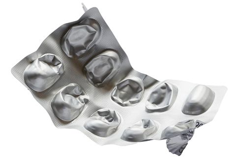 Bild von einem leeren Tablettenblister