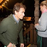 Jens Lehmann in Lederhose auf dem Oktoberfest