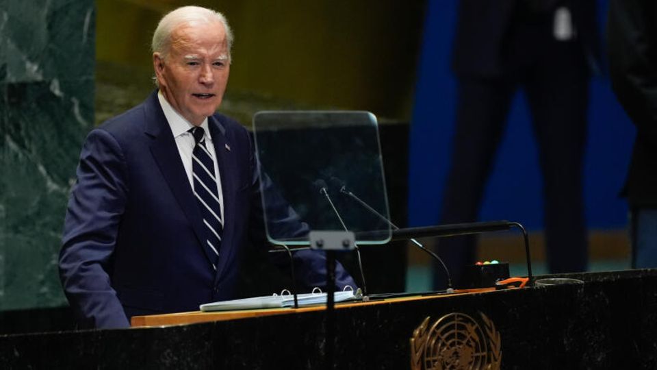 Joe Biden spricht auf der UN-Generalversammlung  – auch hier ist die Lage in Nahost ein drängendes Thema