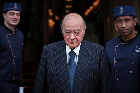 Mohamed Al-Fayed, bis 2010 Besitzer des Luxus-Kaufhauses Harrods in London. 37 frühere Angestellte verklagen das Kaufhaus wegen Beihilfe zu sexuellem Missbrauch