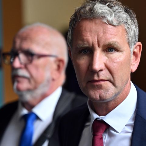 AfD-Vorsitzender Björn Höcke und Jürgen Treutler