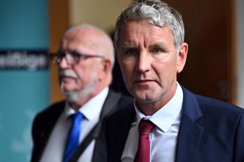 AfD-Vorsitzender Björn Höcke und Jürgen Treutler