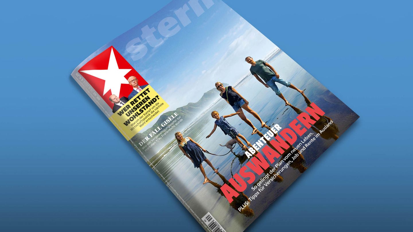 stern Cover zur Ausgabe 40/2024 mit dem Thema Auswandern