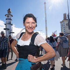 Stefanie Baumann auf dem Oktoberfest