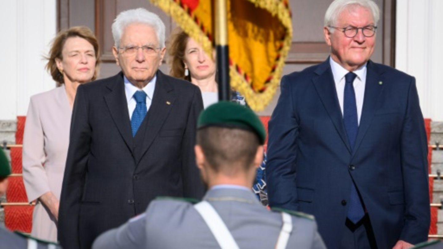 Italiens Präsident Mattarella (li.) mit Steinmeier