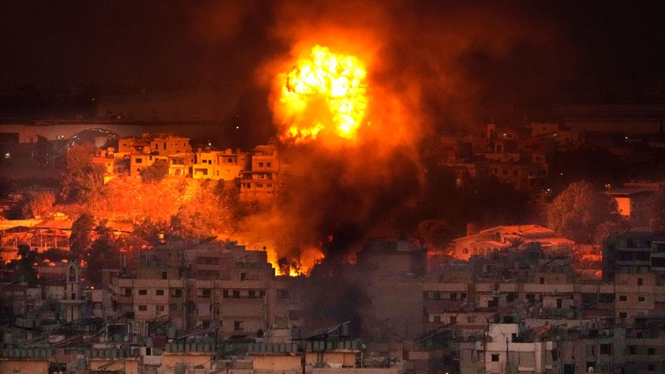 Explosionen in der Dahiye, im Süden von Beirut: Das Ziel der massiven israelischen Angriffe war Hisbollah-Anführer Hassan Nasrallah