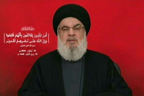 Nasrallah bei einer Ansprache am 19. September