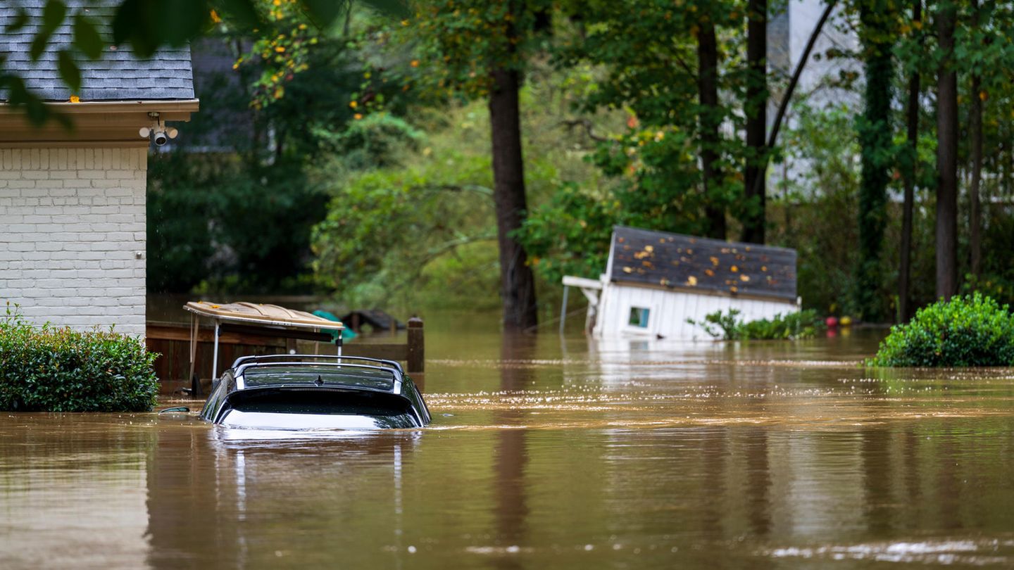 Auch in Atlanta, der Hauptstadt von Georgia, sorgte der heftige Regen für Überschwemmungen