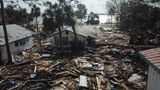 In Cedar Key im Norden Floridas zerlegte der Monstersturm sogar Häuser, die nicht stabil genug gebaut waren