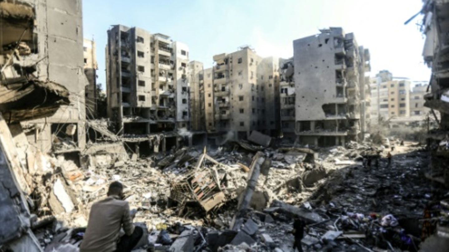 Ort des israelischen Luftangriffs am Freitag im Süden Beiruts