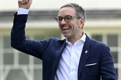 FPÖ-Chef Herbert Kickl nach seiner Stimmabgabe