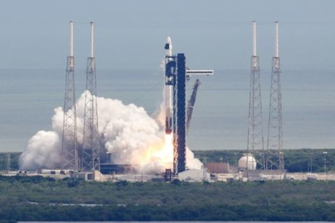 Start der Falcon-9-Rakete am 28. September