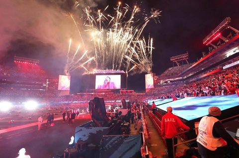 Die Halbzeitshow bei einem Superbowl