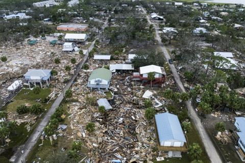 Zerstörte Häuser in Florida