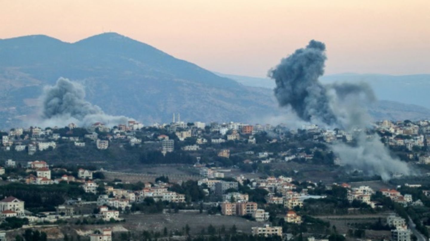 Rauchsäulen nach israelischen Angriffen im Südlibanon