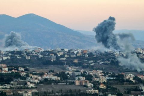 Rauchsäulen nach israelischen Angriffen im Südlibanon