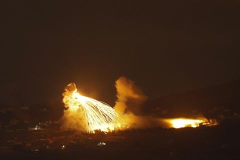 Israelischer Angriff an der Grenze in der Nacht