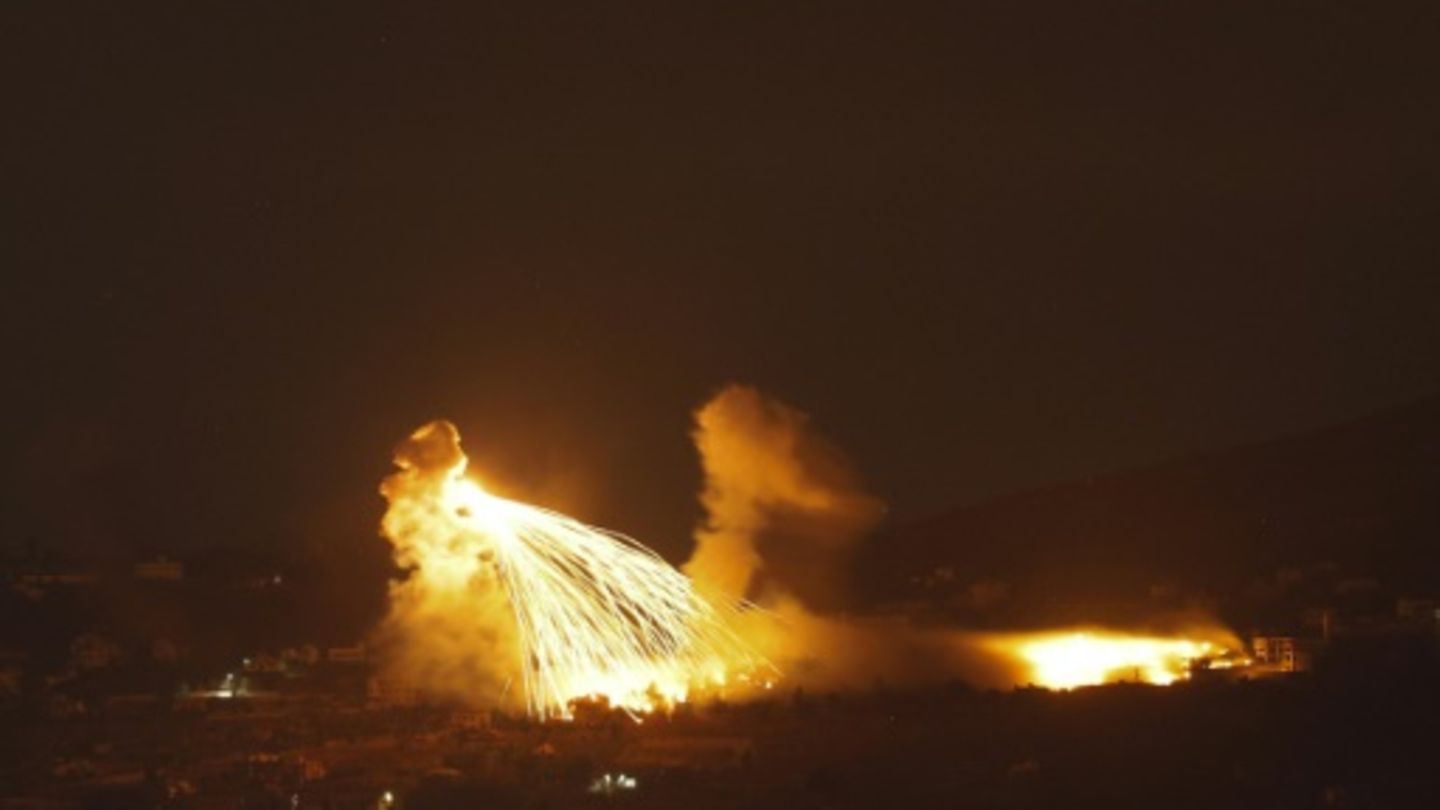 Israelischer Angriff an der Grenze in der Nacht