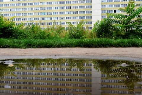 Plattenbauten in Cottbus