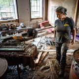 Hurrikane Helene in Asheville, USA