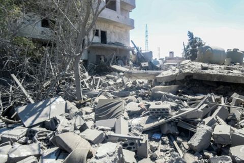 Zerstörung nach israelischem Luftangriff in Baalbek