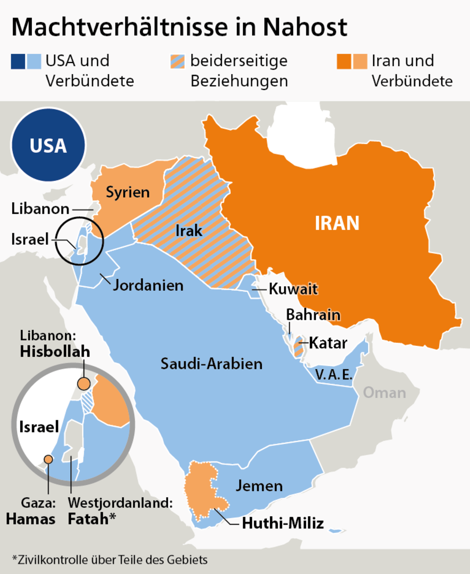 Die Nahost-Region im Überblick