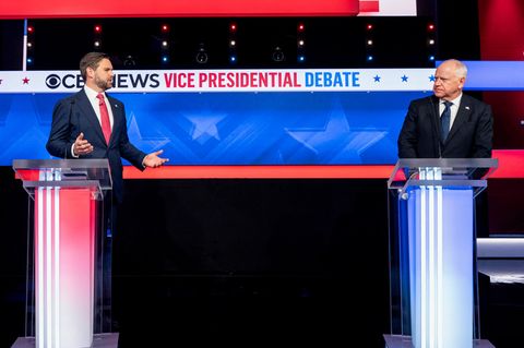 Mehr als 90 Minuten debattierten J.D. Vance, Senator für Ohio und Tim Walz, Gouverneur von Minnesota miteinander.