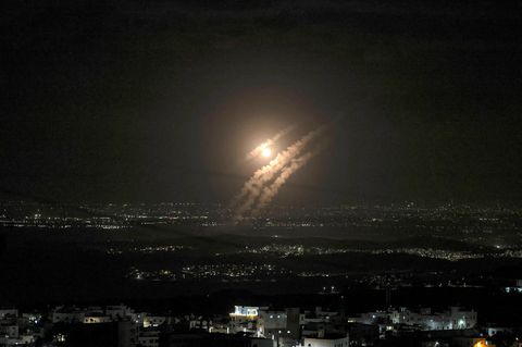 Geschosse über der israelischen Stadt Ashdod