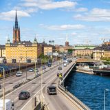 eine Brücke in Stockholm