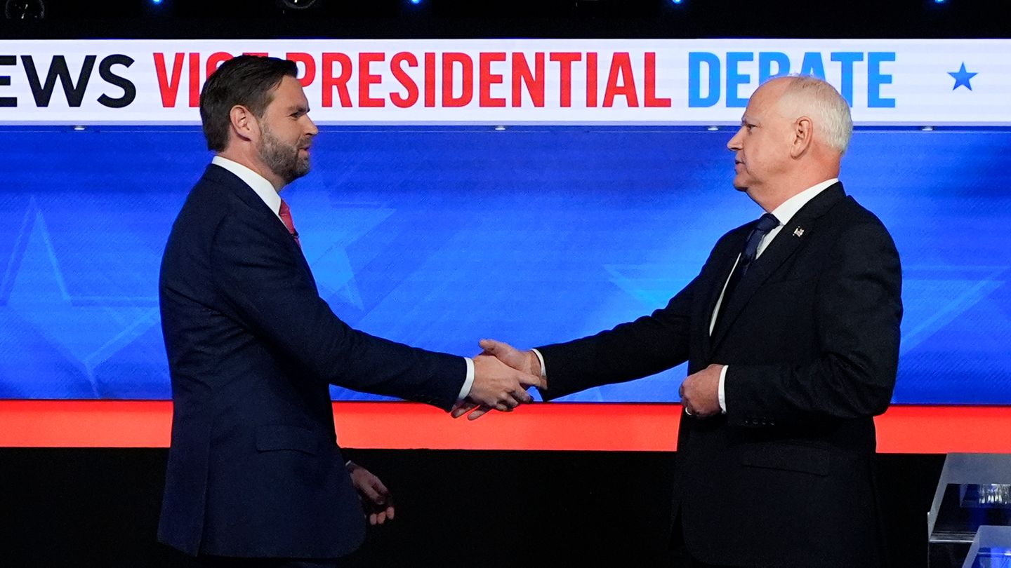 J.D. Vance vs. Tim Walz: Die Höhepunkte aus dem TV-Duell im Video