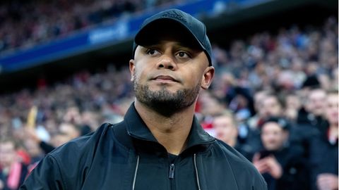 Bayern-Trainer Vincent Kompany im Stadion