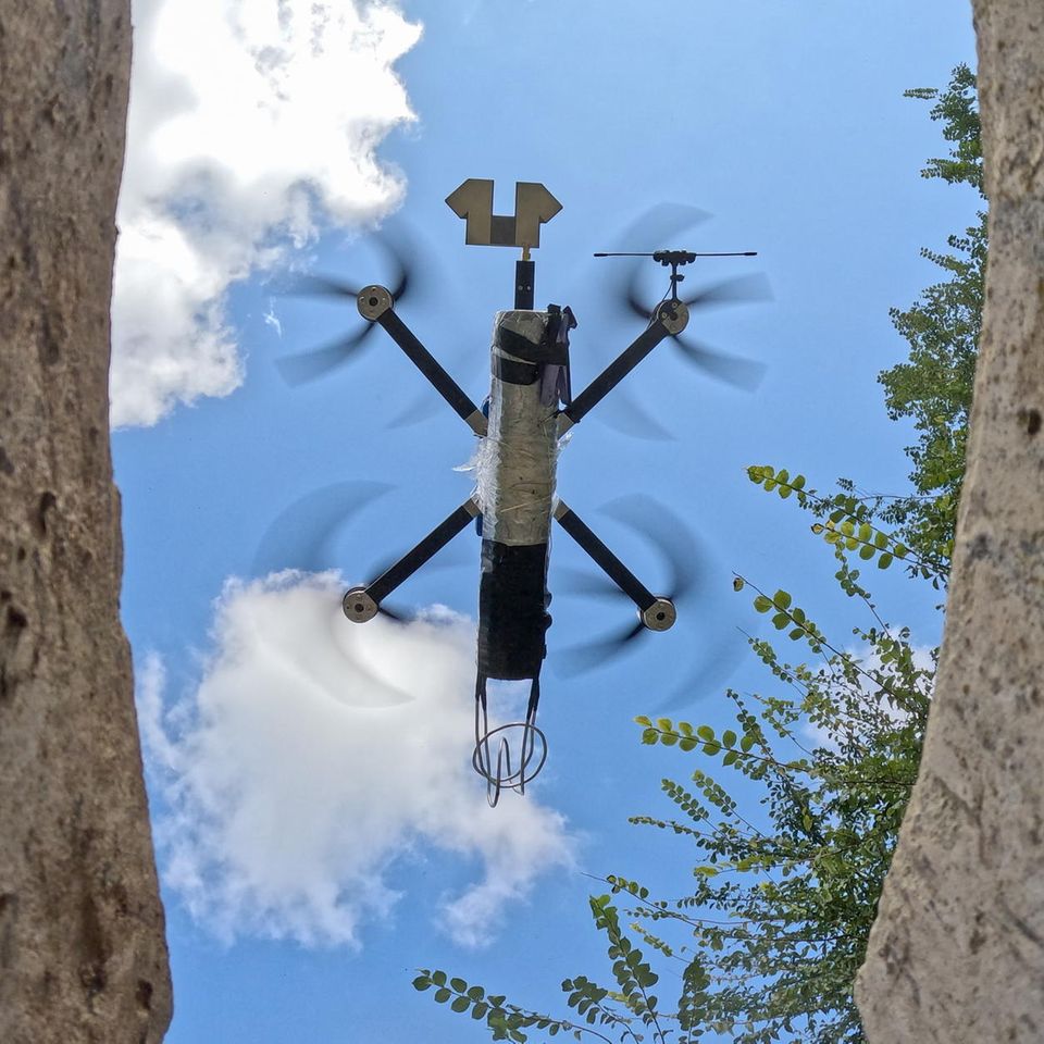 A threat in the air that can be seen from below