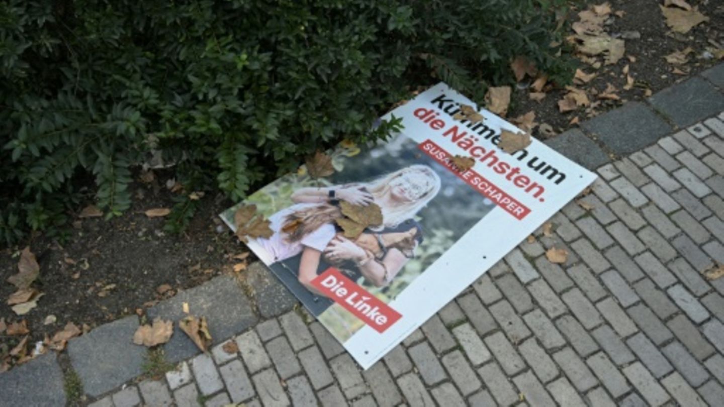 Wahlplakat der sächsischen Linken